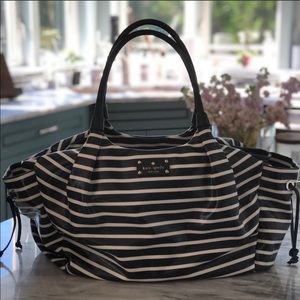 Kate Spade navy/white diaper bag